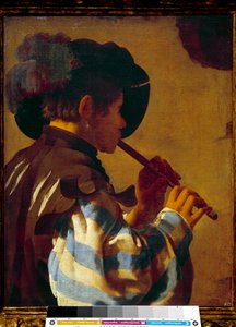 Man Playing Flute