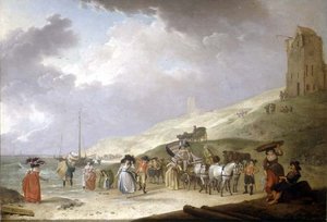 Elegant Company on the Beach at Scheveningen by Hendrick de Meyer
