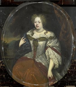 Portrait of Frouck, Baroness van Aylva, Wife of Hans Willem van Aylva by Hendrick de Valk
