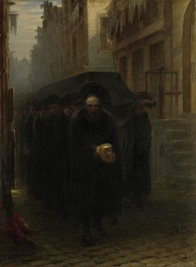 A Jewish Funeral by Hendrieus Jacobus Burgers
