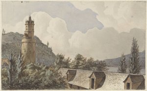 View over Andernach and the Rhine by Hendrik Abraham Klinkhamer