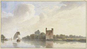 Ruins of Huis te Merwede near Dordrecht on the Maas