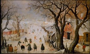 Winter Landscape in the Netherlands by Hendrik Avercamp