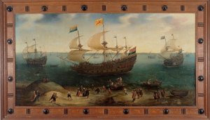 The Amsterdam Four-Masted Ship De Hollandse Tuyn and Other Ships Return from Brazil under Command of Paulus van Caerden