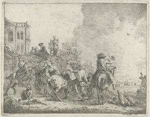 Falcon Hunt by Hendrik Frans van Lint