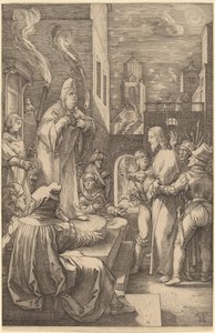 Christ before Caiphas by Hendrik Goltzius