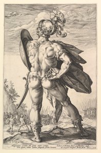 Marcus Valerius, from the series The Roman Heroes, 1586 by Hendrik Goltzius
