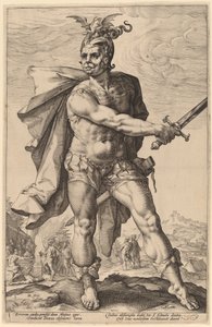 Mucius Scaevola by Hendrik Goltzius