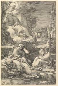 The Agony in the Garden, from The Passion of Christ by Hendrik Goltzius