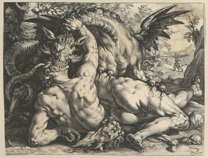 The Dragon Devouring the Companions of Cadmus by Hendrik Goltzius
