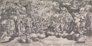 The Feast of the Gods at the Marriage of Cupid and Psyche by Hendrik Goltzius