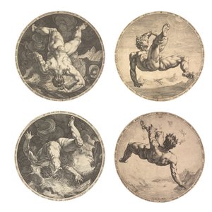 The Four Disgracers by Hendrik Goltzius