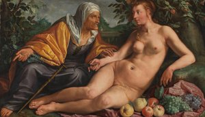 Vertumnus and Pomona, 1613 by Hendrik Goltzius