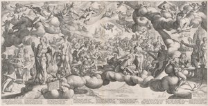 The Wedding of Cupid and Psyche by Hendrik Goltzius after Bartholomaeus Spranger