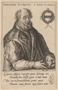 Johannes Zurenus (Jan van Zuren) by Hendrik Goltzius after Maerten van Heemskerck