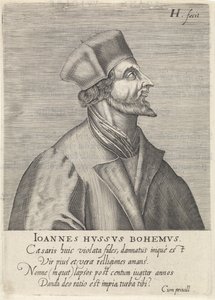 Portrait of John Hus by Hendrik Hondius the Elder