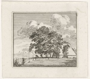 Farm in a Landscape by Hendrik Hoogers