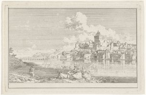 View of the Valkhof in Nijmegen by Hendrik Hoogers