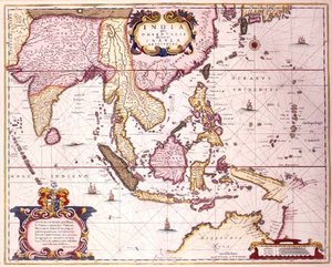 General map extending from India to southern Japan and northern Australia by way of the Indonesian archipelago and the Philippines, c.1700