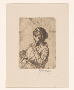 Woman in a Chair by Hendrik Jan Wesseling (signed by artist)