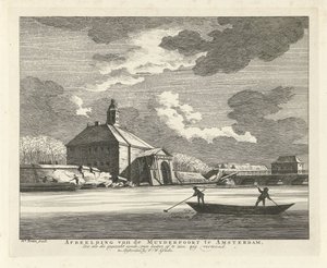 Subsided Muiderpoort, Seen from the Singelgracht, 1769 by Hendrik Keun
