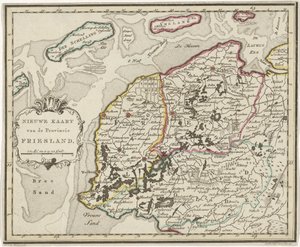 Map of Friesland by Hendrik Kloekhoff