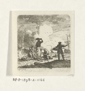 Fishermen by the Beach