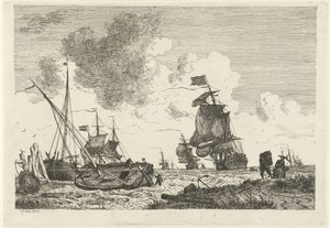 Seascape in Strong Wind by Hendrik Kobell
