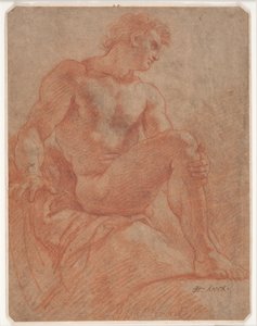 Seated Male Model by Hendrik Krock