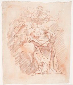 Two Female Figures by Hendrik Krock