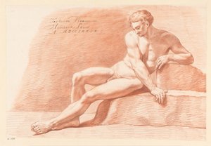 Seated Male Nude, Seen from the Front (3rd Prize 1779)