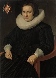 Portrait of Sara Sweerts de Weert, Second Wife of Antonius Antonides van der Linden by Hendrik Meerman