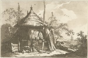 Shepherds by a Haystack (Twelve Designs Calculated for the Use of Those Who Are Learning to Draw Landscape)