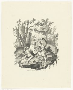 Shepherd and Shepherdess with Bird and Birdhouse