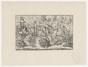 Battle of Dogger Bank on August 5, 1781 by Hendrik Numan
