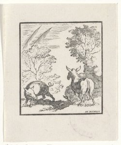 Depiction of a Story from Aesop