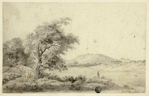 Landscape with Couple and Dog