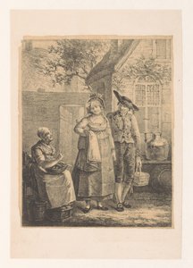 Old Woman Speaks to Young Couple