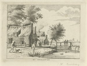 View near Kralingen (series title: Landscapes in the Schieland Region) by Hendrik Roosing