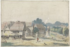 View in a Village with Half-Timbered Houses