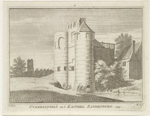 Ruins of Castle Zandenburg, Veere (Remains of Castle Zandenburg, 1743) by Hendrik Spilman