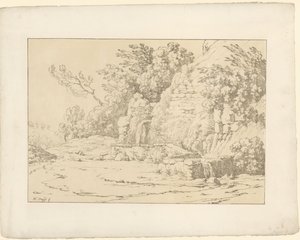 Rocks with Basins (Tentamina Lithographica, Italian Landscapes)