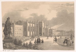 View of Willemshof in Willemspark around 1849 by Hendrik Wilhelmus Last