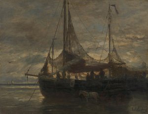 Evening by Hendrik Willem Mesdag