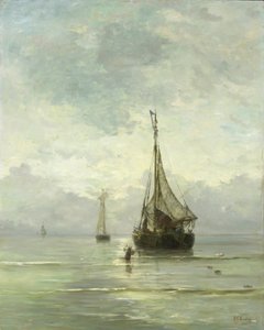 Calm Sea by Hendrik Willem Mesdag