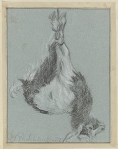 Dying Goat by Hendrik Willem Schweickhardt (signed by artist)