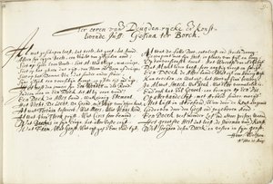 Hymn in Honor of Gesina ter Borch by Hendrik Wolfsen (signed by artist)