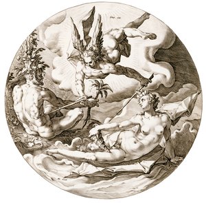 Day III, The Separation of the Waters, from the series The Six Days of Creation, 1589 by Hendrik after Goltzius