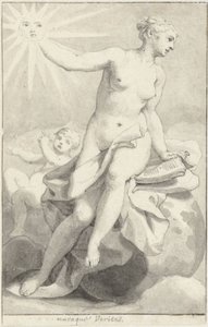 Seated Allegorical Female Figure by Hendrik van Limborch