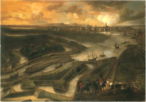 View of Ostend by Hendrik van Minderhout